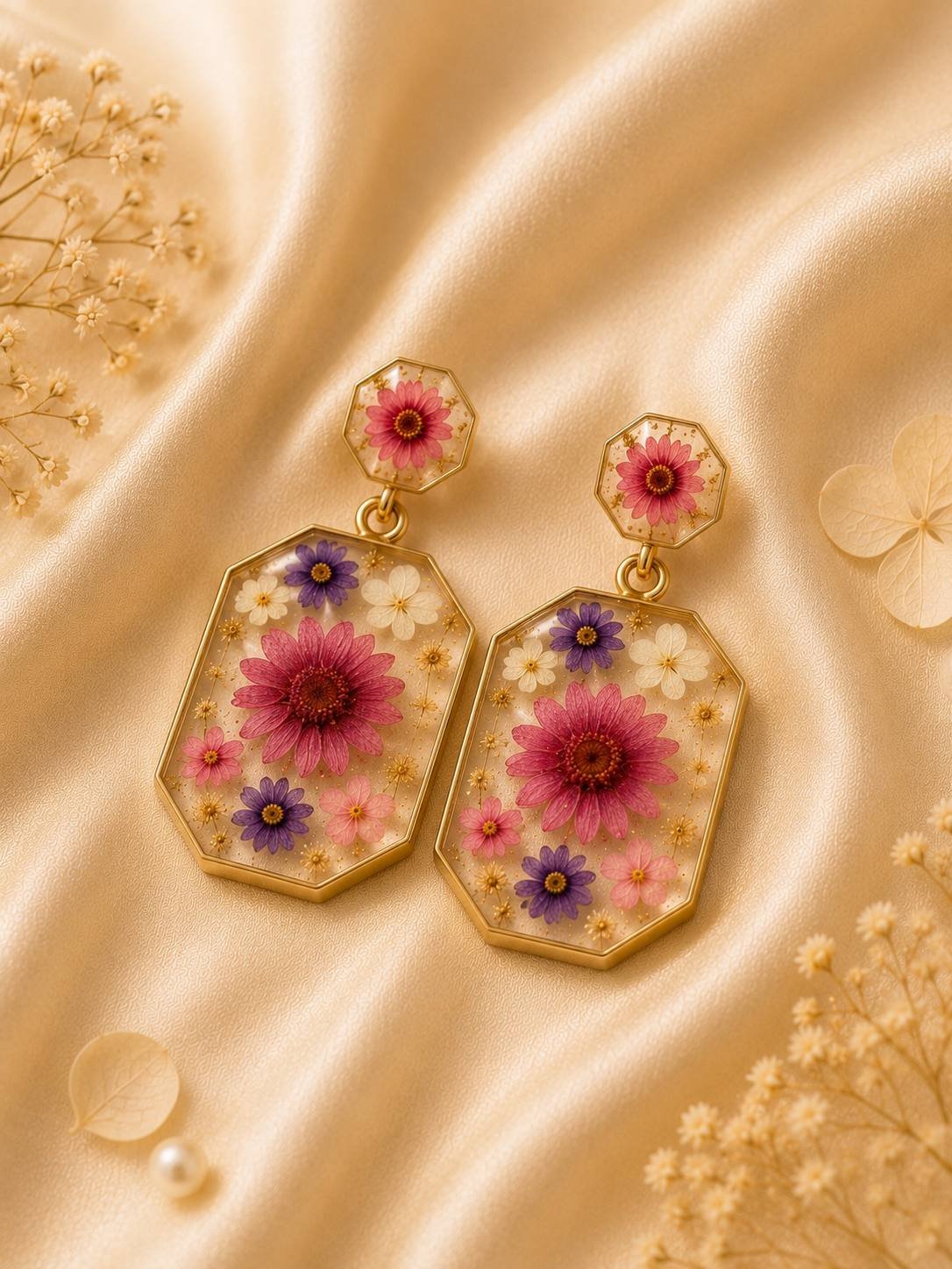 Elegant Gemstone Bridal Earrings
